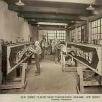 Claude Neon Corp. Newark NJ Painting Department Photograph