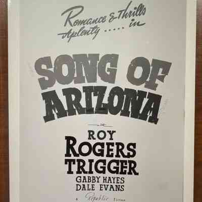 Song of Arizona Showcard Photograph