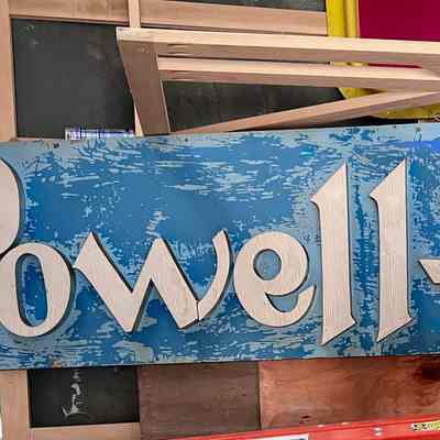 Powell Valves Wooden Sign