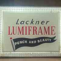 Lackner Lumiframe Sign Frame Sales Sample