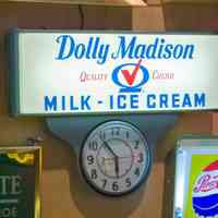 Internally Illuminated Dolly Madison Plastic Sign