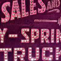          Kelly Springfield Trucks Punch-out Smalts Sign picture number 2
   