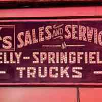 Kelly Springfield Trucks Punch-out Smalts Sign