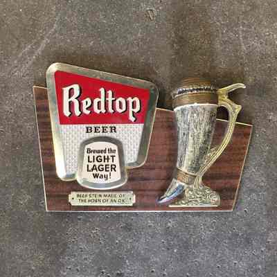 Redtop Beer Cast Resin Sign