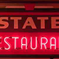          Image of the sign after restoration of neon on May 21st, 2026
   