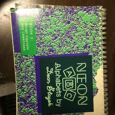 Neon ABC Alphabets - Book 2: Script Capitals and Lower Case by Dean Blazek