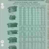 Jefferson Electric Company Illustrated Price Sheet