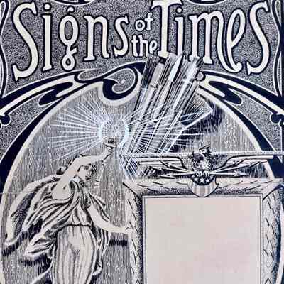 Signs of the Times - 1915 Magazine Cover Illustration
