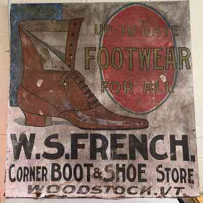 W.S. French Shoes Sign