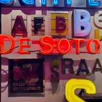 De Soto Neon Letters Sign