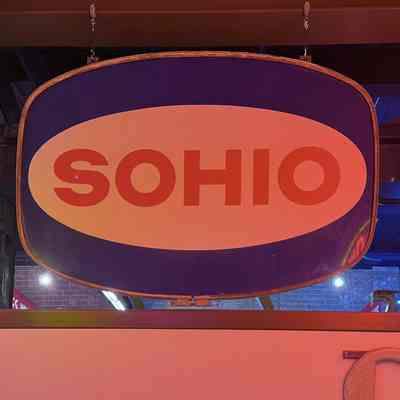 SOHIO Porcelain Enamel Sign