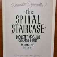 The Spiral Staircase Show Card Photograph