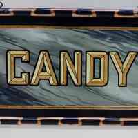 Candy Goldleaf Glass Sign by Alf Becker