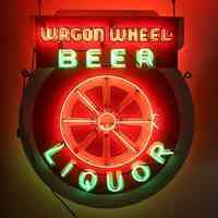 Wagon Wheel Cafe Neon Sign