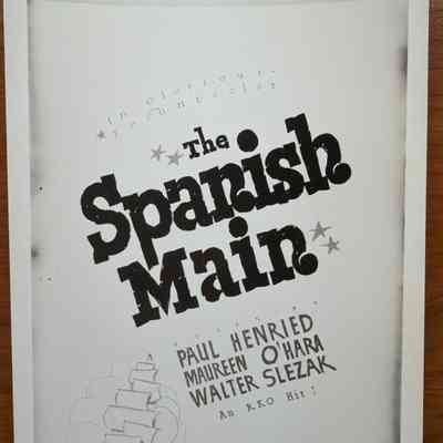 The Spanish Main Show Card Photograph