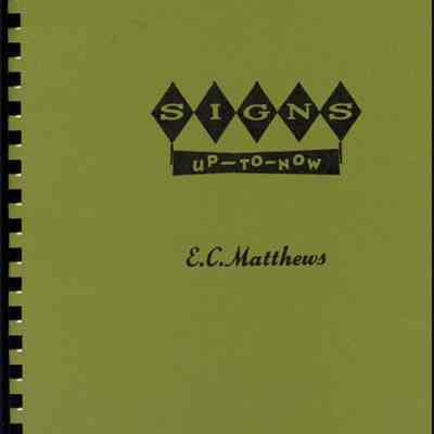 Signs Up-To-Now by E.C. Matthews