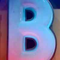 "B" Plastic Embossed Letter