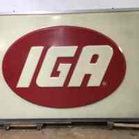 IGA Pan Plastic Sign