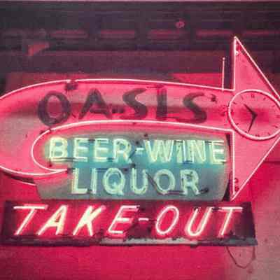Oasis Liquors Neon Sign