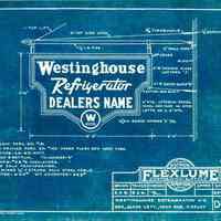 Westinghouse Refrigerator Opal Glass, Neon & Porcelain Enamel Sign