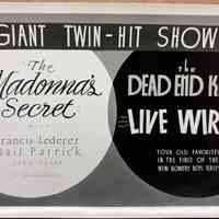          The Madonna's Secret & The Dead End Kids Show Card Photograph picture number 1
   
