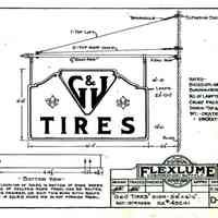          G&J Tires Double-Faced Metal & Opal Glass Sign picture number 2
   
