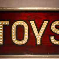 Punch-out "TOYS" Metal sign