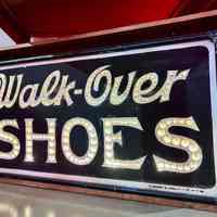 Walk Over Shoes Lightbulb NOS Sign