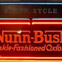 Nunn-Bush Neon & Etched Glass Sign