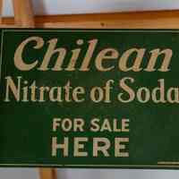 Chilean Nitrate Sign