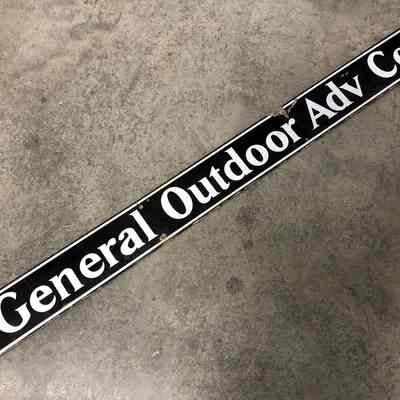 General Outdoor Adv Co Porcelain Enamel Panel