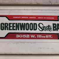 Beverly Sign Co. Sketch - Mt. Greenwood State Bank