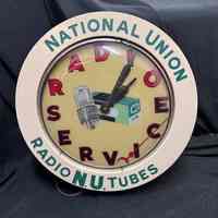 National Union Radio Tubes Clock