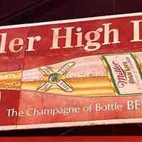 Miller High Life Screen-Printed Metal Bulletin