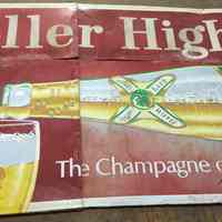          Miller High Life Screen-Printed Metal Bulletin picture number 2
   