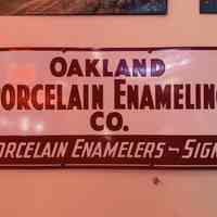 Oakland Porcelain Enameling Co. Advertisement