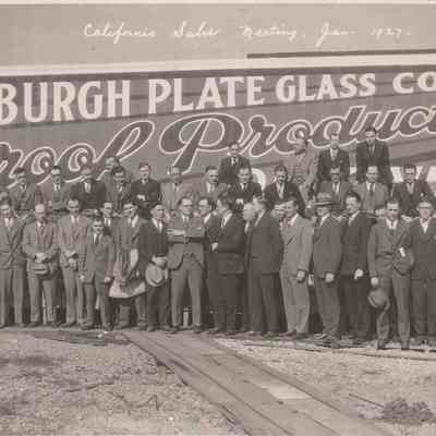 Pittsburgh Plate Glass Co. Exterior with Workers - Photograph
