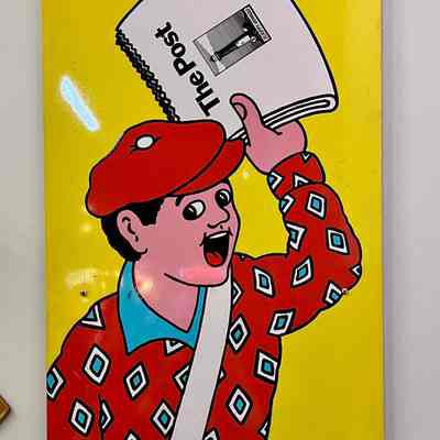 The Post Screenprinted Tin Sign