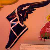 Goodyear Winged Shoe Porcelain Enamel Sign