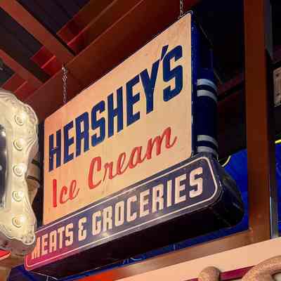 Hershey's Embossed Metal Sign