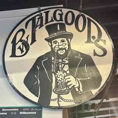 BW Talgood's Painted Wood Sign