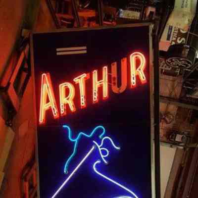 Arthur Murray Porcelain Sign