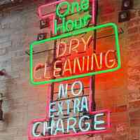 Dry Cleaners Neon Skeleton Sign