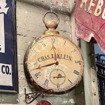 Chas B. Klein Watch Trade Sign