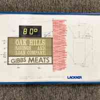 Oak Hills Saving and Loan Company Sign Sketch