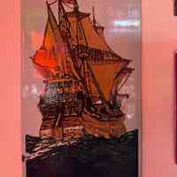 Ship on the Open Seas Porcelain Enamel Display
