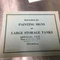 Instructions for Painting Signs by Texaco Inc.