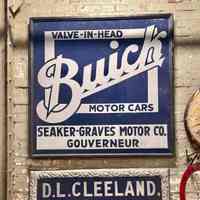 Buick Motor Cars Smalts Sign