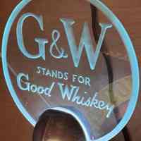          Gilco Etched Glass Whiskey Sign picture number 2
   