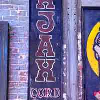 Ajax Cord Tires Wooden Sign